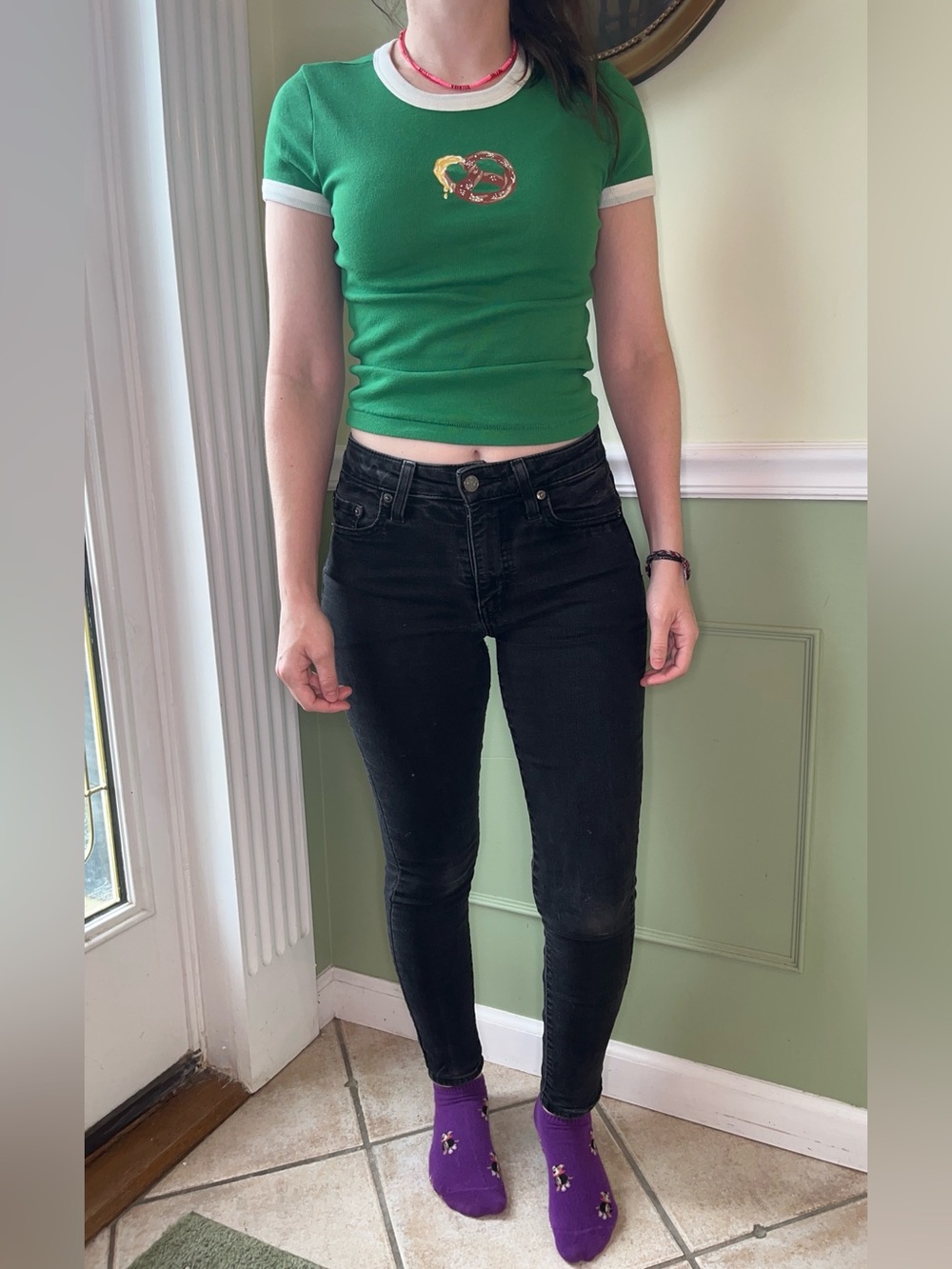 Levi’s 721 high rise skinny black jeans
